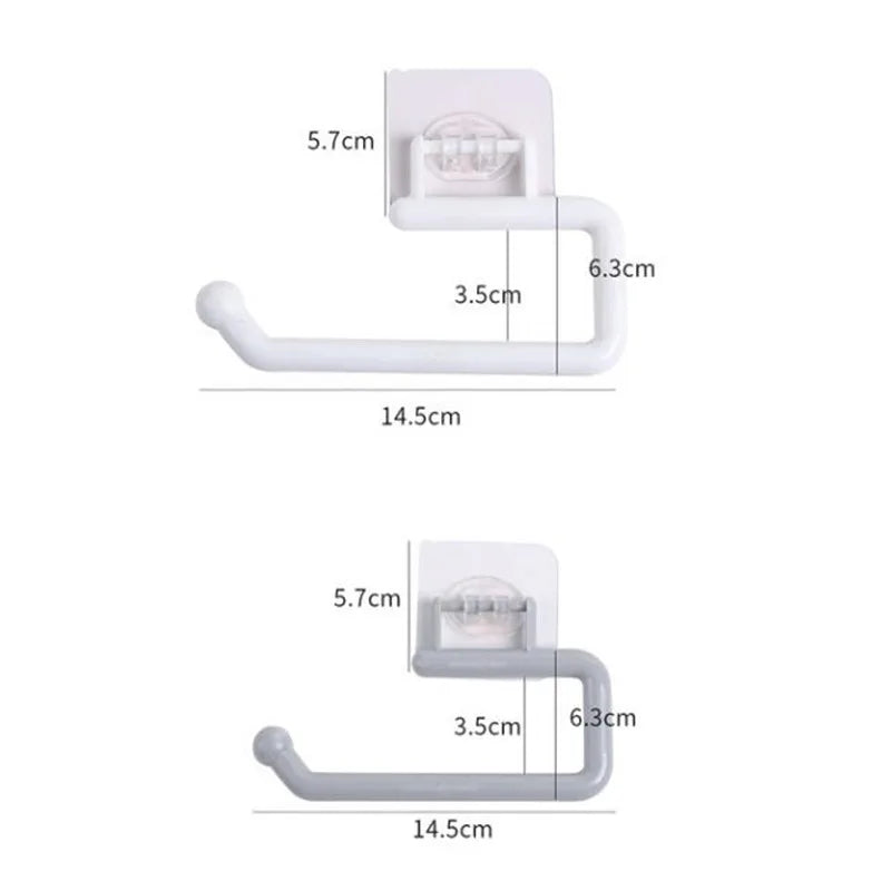porte serviettes mural adhésif moderne blanc texture marbrée salle bain cuisine support accessoire fixe