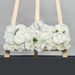 bouquets fleurs artificielles roses hydrangeas mariage anniversaire décoration extérieur blanc vert