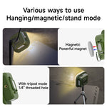 lampe poche rechargeable led vert moderne aimant clips