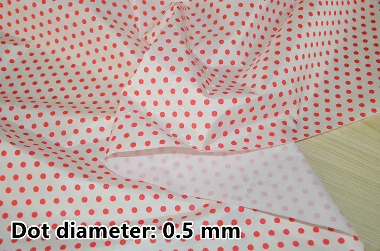 tissu imprimé imperméable motif points blancs coton bricolage couture décoration intérieur multi couleur