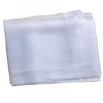 rideau léger voilage transparent tissu plissé bord dentelle couleur blanche bleue rouge pale