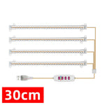 éclairage led plante 3000k têtes 30 50cm blanc vis contrôleur distant