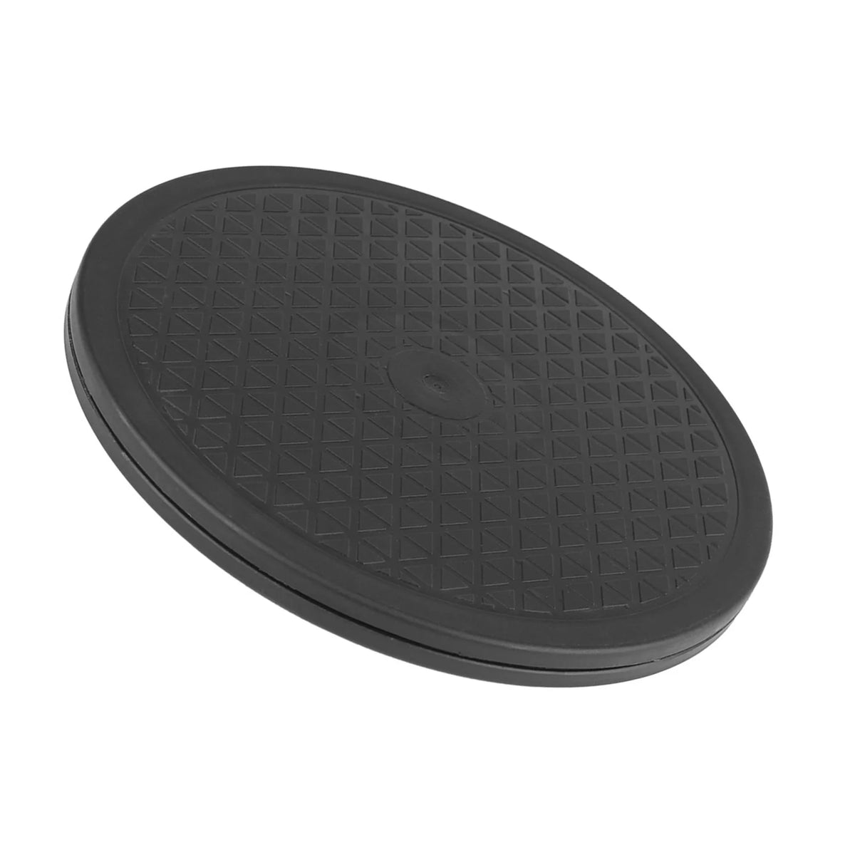 support rotatif plateau noir triangles relief moderne 25cm 50kg 360degrees