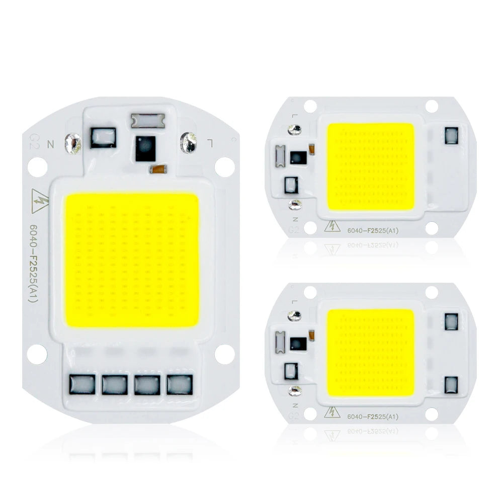 lampe led cob 10w 20w 30w 50w blanc moderne ic intelligent sans driver projecteur