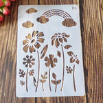 gabarit peinture floral délicat classique opaque bricolage scrapbooking journal decoration