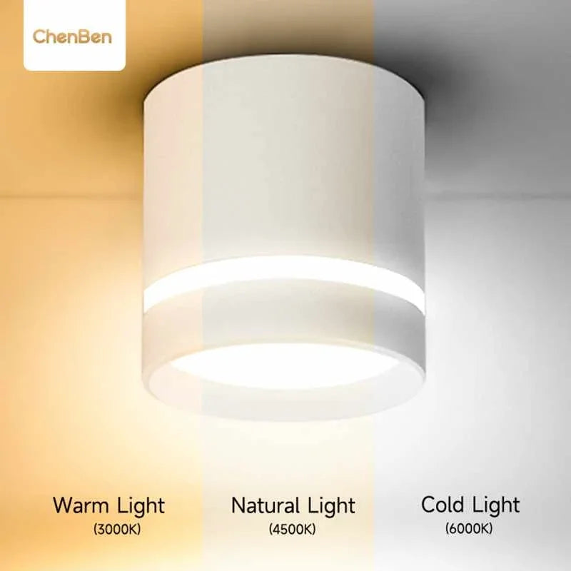spots led 5w 10w 15w noir blanc modernes chambre couloir 220v led