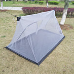 tente camping moustiquaire adulte gris noir maille fine imperméable moderne légère