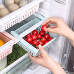 paniers rangement réfrigérateur blanc perforés moderne adhésif pratique kitchen organizer kitchen accessories