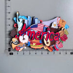 aimant réfrigérateur décoration voyage monuments américains villes californie souvenir magnetique pvc souple graphique