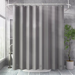 rideau douche gris moderne aimants lestés tapis douche imperméable baignoire 120x180cm 120x200cm anneaux métalliques