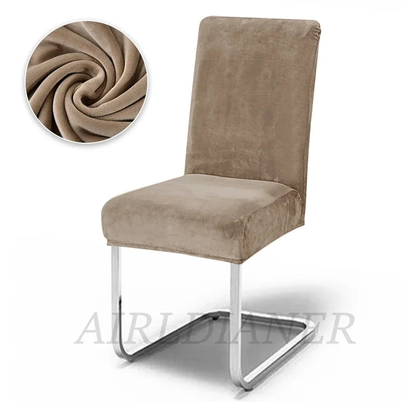 housses chaise velours gris moderne adhésif protection polyester élasthanne chaise banquet mariage plage fauteuil