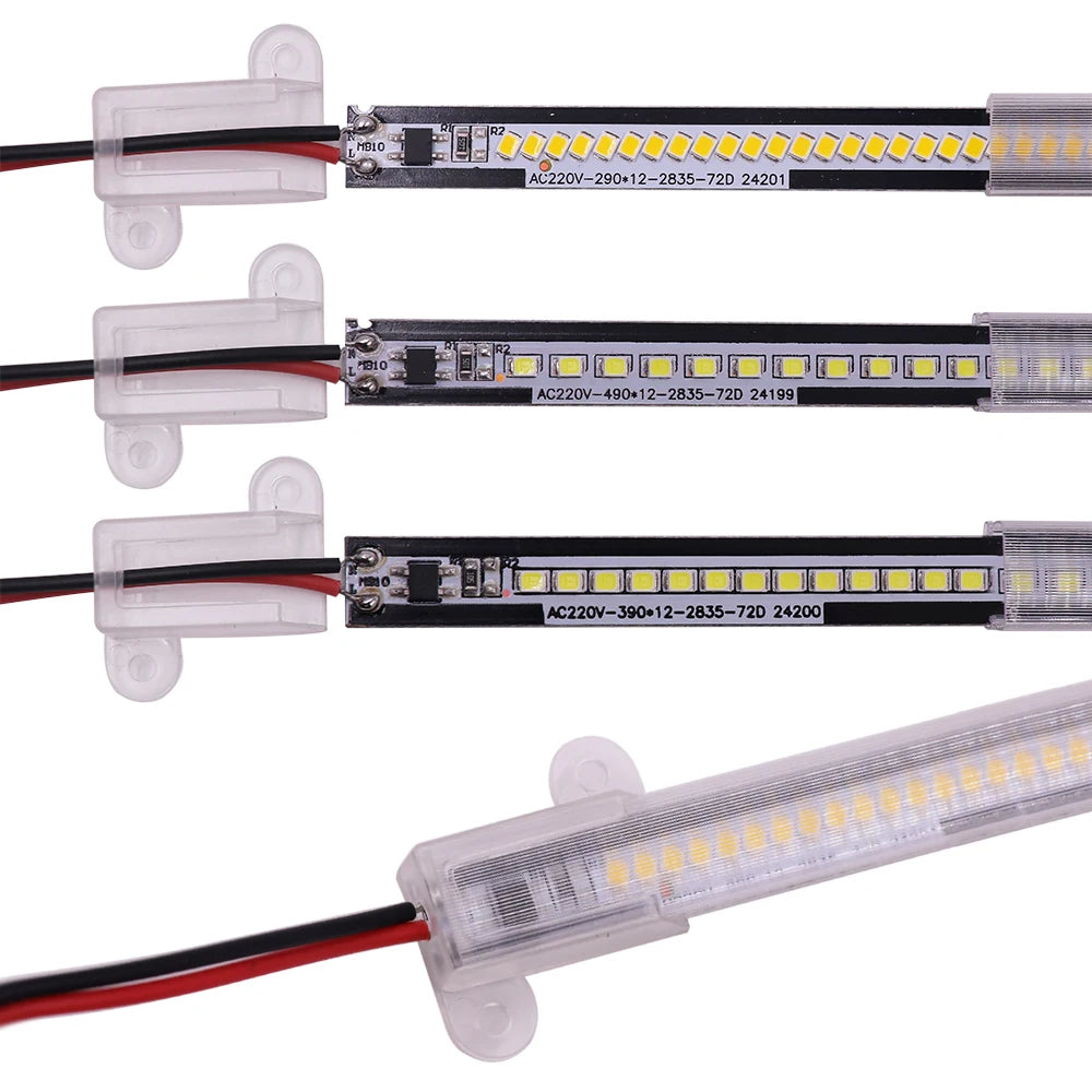 bande led 30cm 40cm 50cm blanc clips aluminium éclairage cuisine sous meuble led modernes