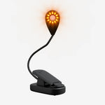 veilleuse lampe lecture nocturne rechargeable led bloque lumière bleue clip usb type noir moderne