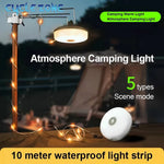 lampe camping portable rechargeable led aimantée blanc moderne compact bande lumineuse enroulable type ccharging