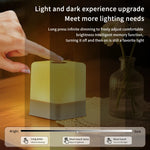lampe chevet portable change couleur tactile 16 teintes charge usb moderne blanc gris