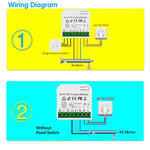 module rideau motorisé wifi rf blanc moderne batterie incluse télécommande 433mhz