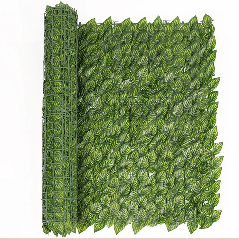 rideau végétal feuilles vert extérieur décoration jardin moderne opacitéextérieur accrochable