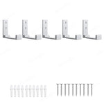 support mural pliable moderne vis fixations noir crochets peignoirs salle bain cuisine gọn lại
