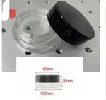 pots cosmétiques verre transparent couvercle noir blanc ensemble maquillage soins visage 9ml 3g minimaliste