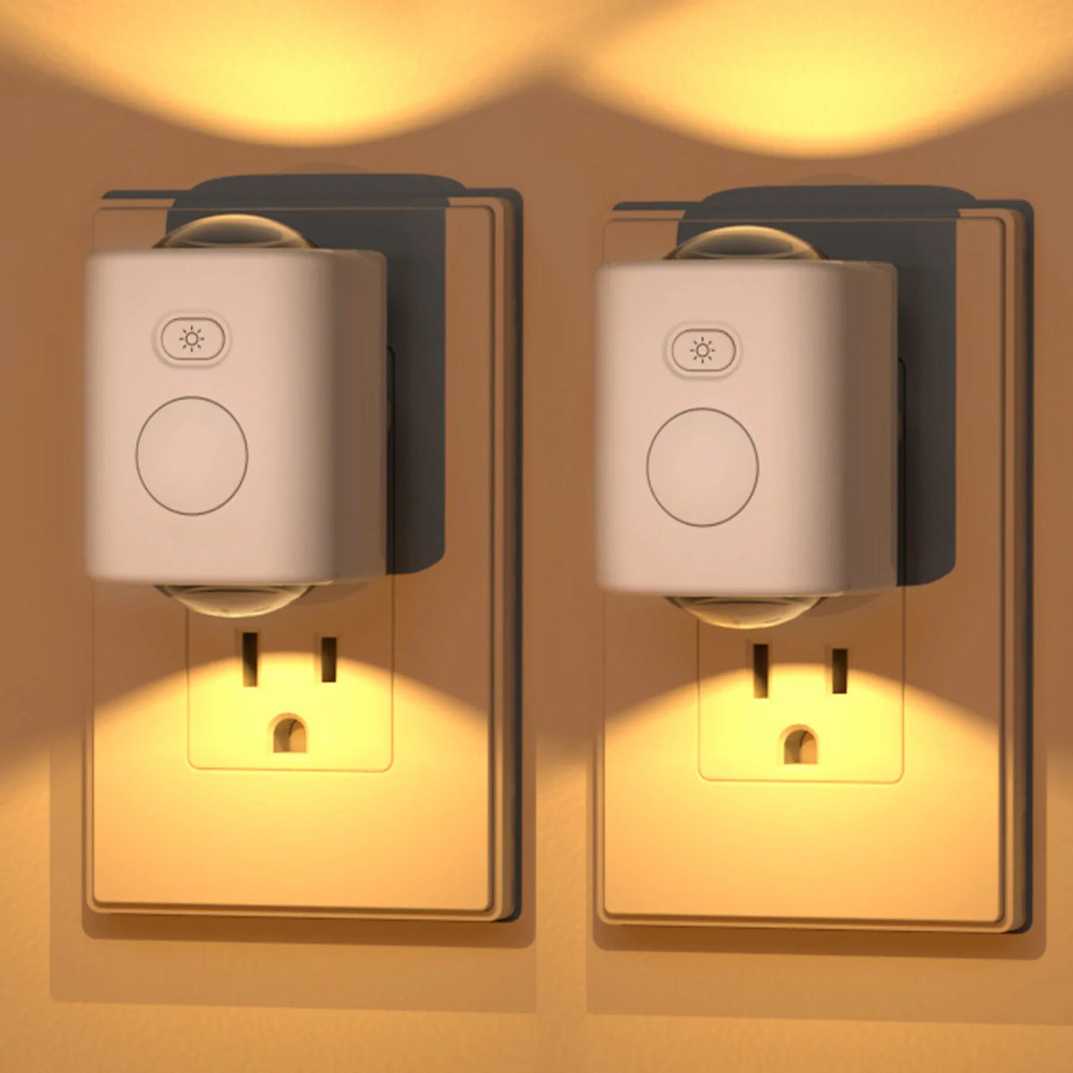veilleuse nuit led détecteur mouvement rgb blanc moderne interrupteur tactile fixations couloir chambre