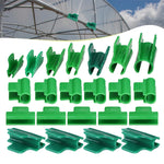 clips fixation plantes vertes pratique robustes 10 pièces opaques vert plat lisse clips support