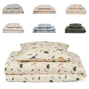 ensemble literie enfant motif animaux coton biologique doux drap housse taie oreiller