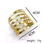 bracelet or papillon ajouré moderne ajustable fantaisie bijou mode respectueux environnement métal