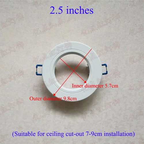 anneau réduction spot led blanc moderne cadre extérieur éclairage intérieur moderne