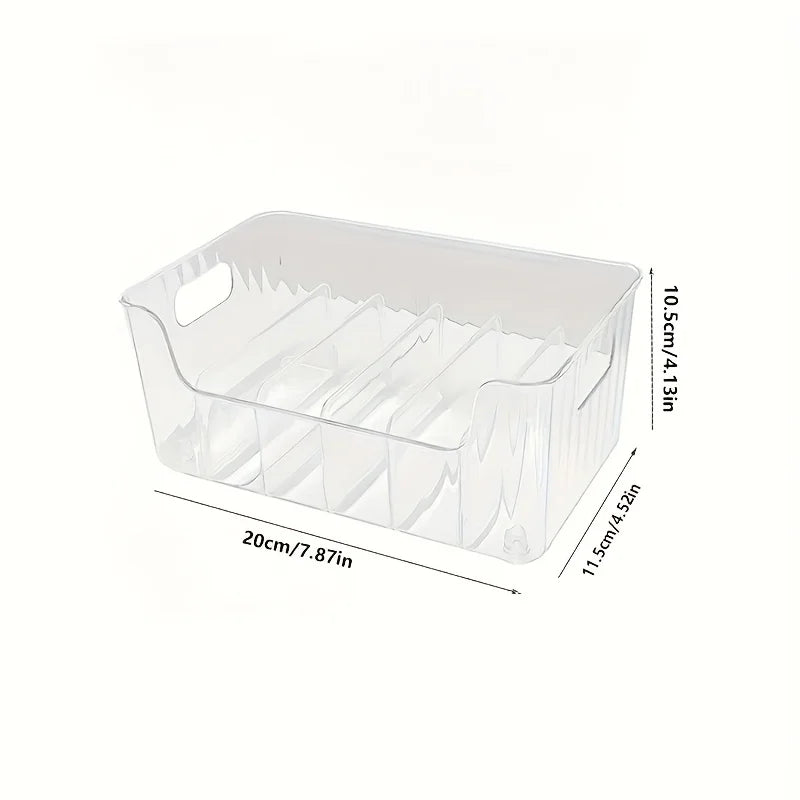organisateur cuisine boîtes rangement transparent séparateurs réglables moderne herbes épices condiments collations petits objets