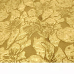 tissu polyester brocart fleurs relief rose clair beige gris rouge jaune doré opacité Jacquard