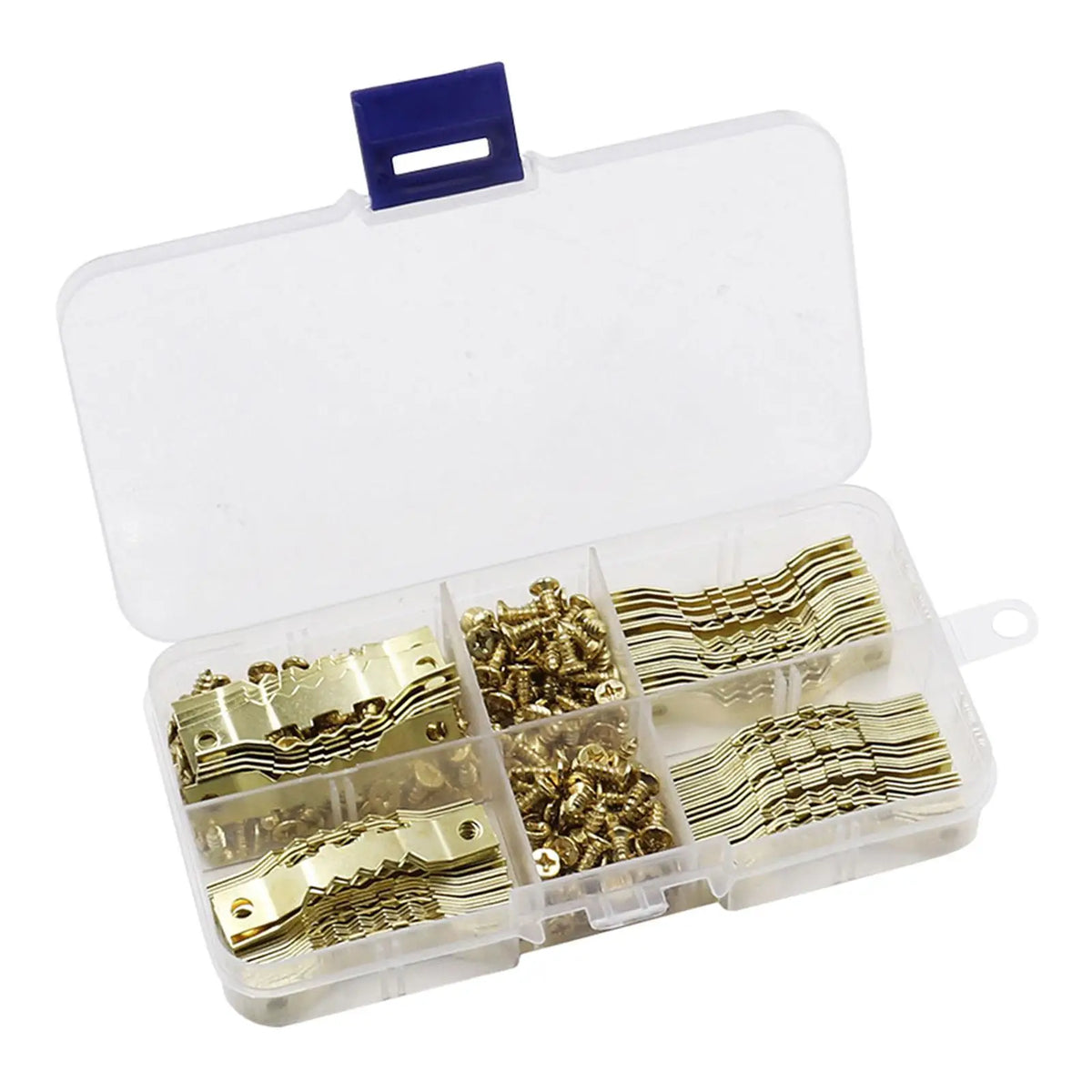 accessoires décoration murale clips dorés boîte rangement classiques bricolage fixations métalliques lisses robustes élégantes