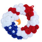 décoration murale rouge blanche bleue étoile coeur pompons halloween saint valentin anniversaire mariage festive