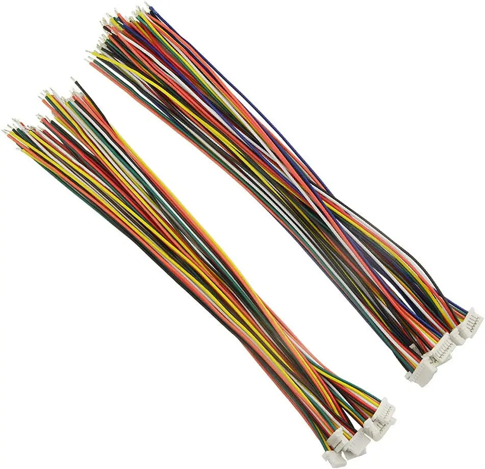 connecteurs électriques blanc rouge jaune noir 10 broches filés certifiés