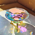 presse papier diamant artificiel multicolore facettes brillantes support métallique moderne décoration occasion fête anniversaire