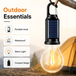 lampe solaire rechargeable usb transparent vintage camping barbecueextérieur portable étanche filtre auto