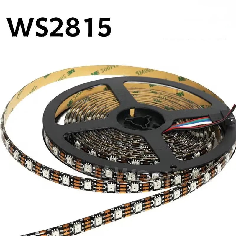 Installation de bande LED RGB derrière un meuble TV