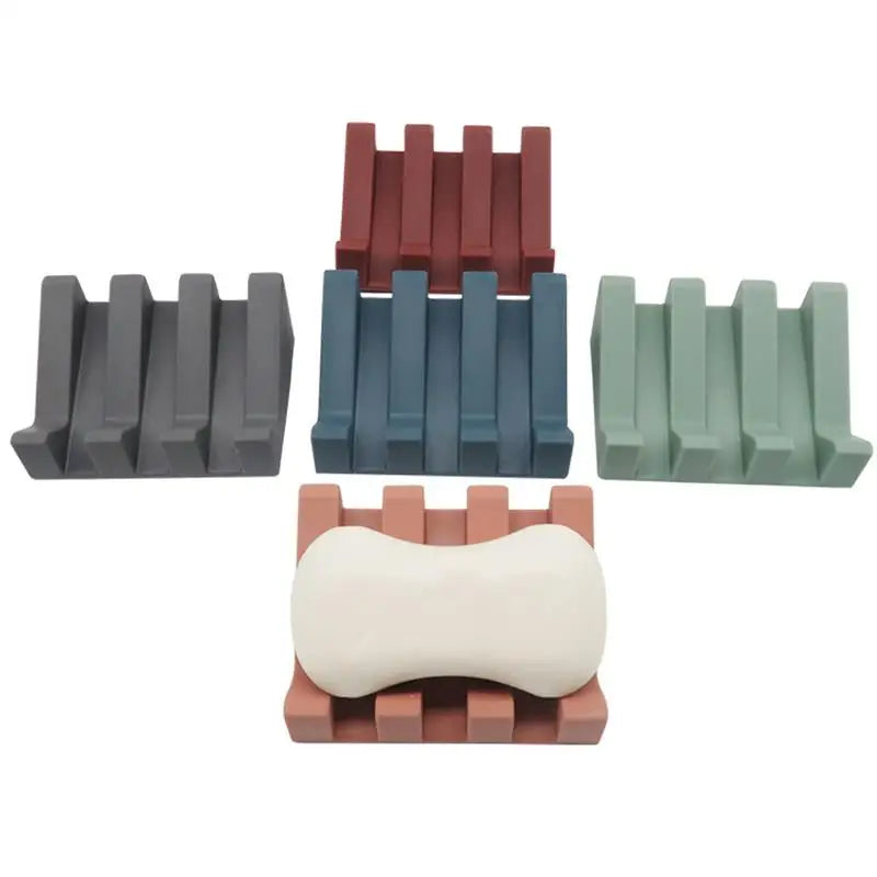 support savon silicone marron blanc vert gris bleu rose noir moderne salle bain cuisine