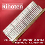 bandes led rétroéclairage blanc rondes transparentes moderne 12led 3v