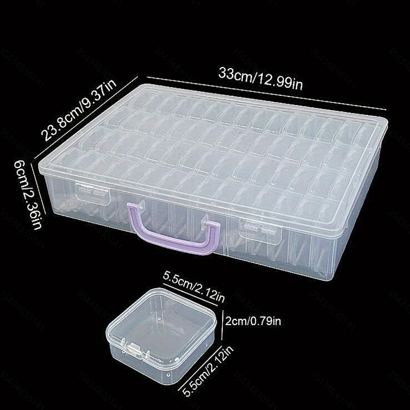 boîtes rangement transparentes clips fermeture artisanat bijoux stockage petits objets