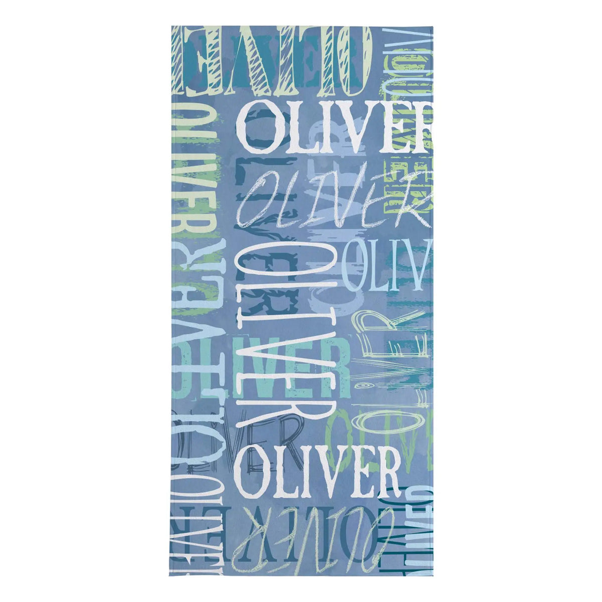 serviette plage grande séchage rapide motif lettres imprimé coton polyester enfant adulte