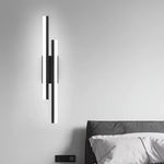 applique murale led réglable température couleur moderne minimaliste noire blanche fixée mur