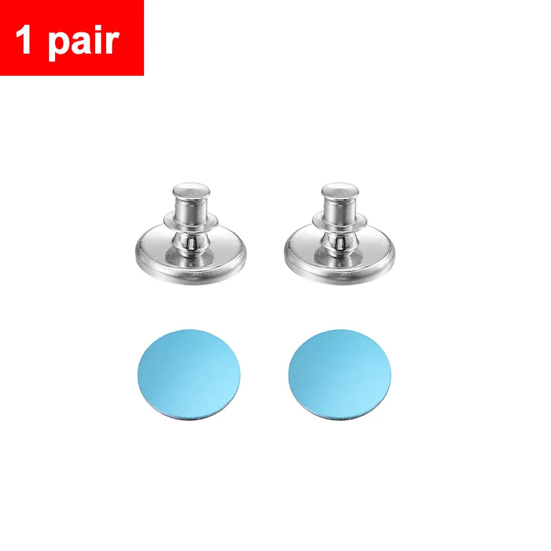 clips magnétiques amovibles rideau argenté bleu rond lisse adhésif moderne guide