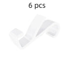 crochets multifonctionnels blancs transparents modernes lisses facile porte salle bain