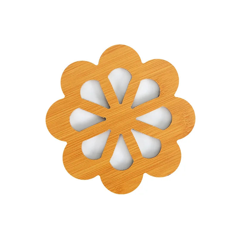 tapis table carré bois motif animaux anti dérapant moderne naturel décors cuisine