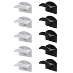 supports stockage murals adhésifs casquettes rouges noires brodées minimalistes 10 pièces