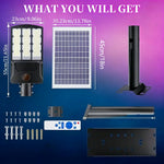 lampe solaire extérieure noire moderne panneau batterie télécommande ip65 led aluminium