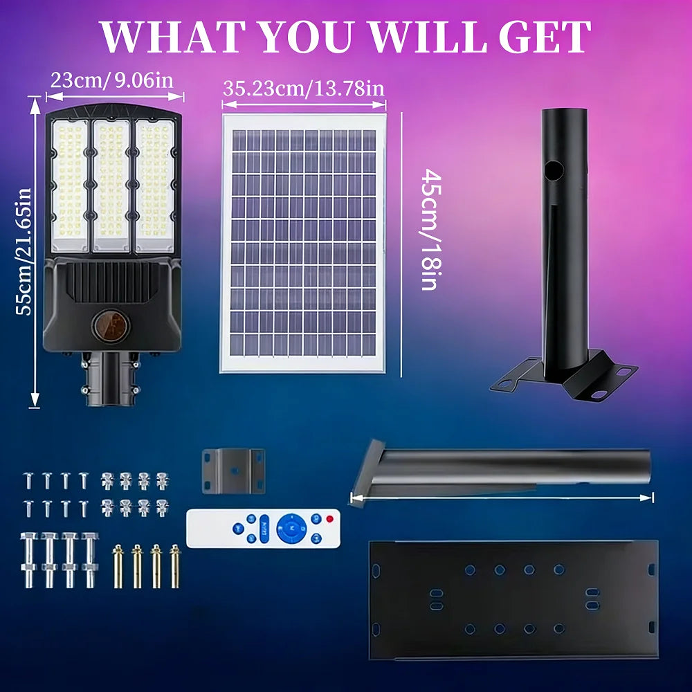 lampe solaire extérieure noire moderne panneau batterie télécommande ip65 led aluminium