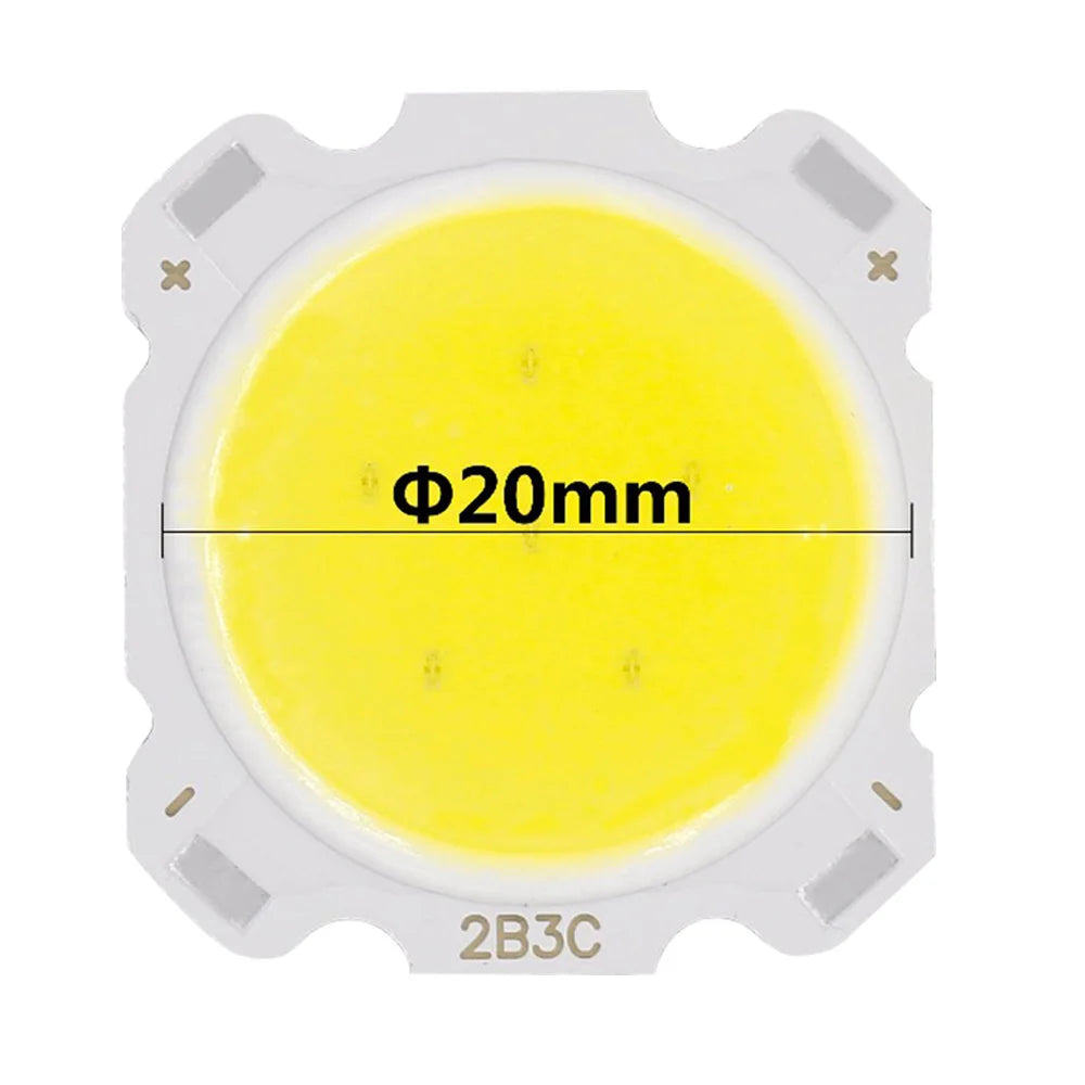 LED COB 3W 5W orange blanc jaune 22x24mm modernes puissantes