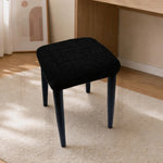 housse tabouret tissu carreaux gris moderne polyester amovible lavable adhésif protection durable cuisine salle