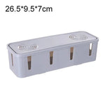 boîte rangement câbles moderne rose gris blanc pratique rechargeable maison